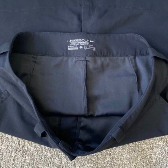 Nike Golf Tour Performance dri-fit lined black stretchy skort. Women's size 10 - Picture 5 of 10